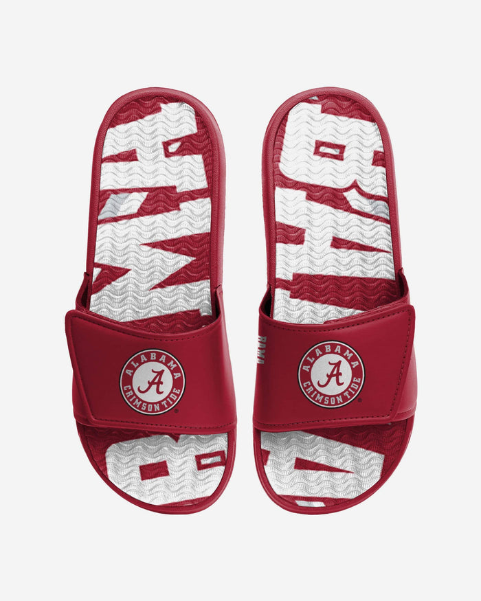 Alabama Crimson Tide Bold Wordmark Gel Slide FOCO S - FOCO.com