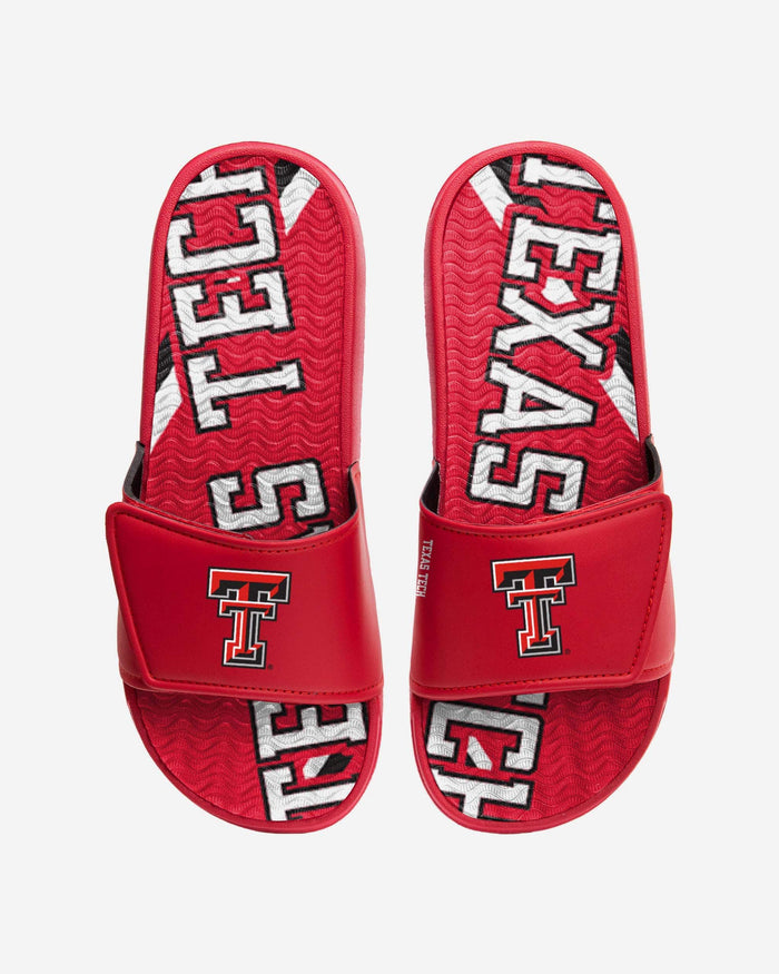 Texas Tech Red Raiders Bold Wordmark Gel Slide FOCO S - FOCO.com