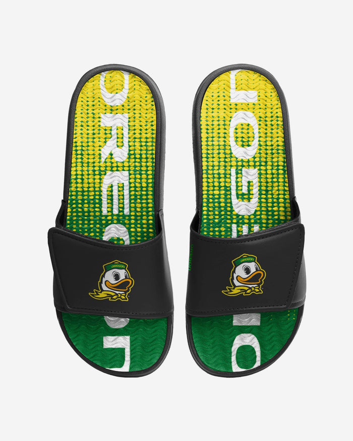 Oregon Ducks Gradient Wordmark Gel Slide FOCO S - FOCO.com