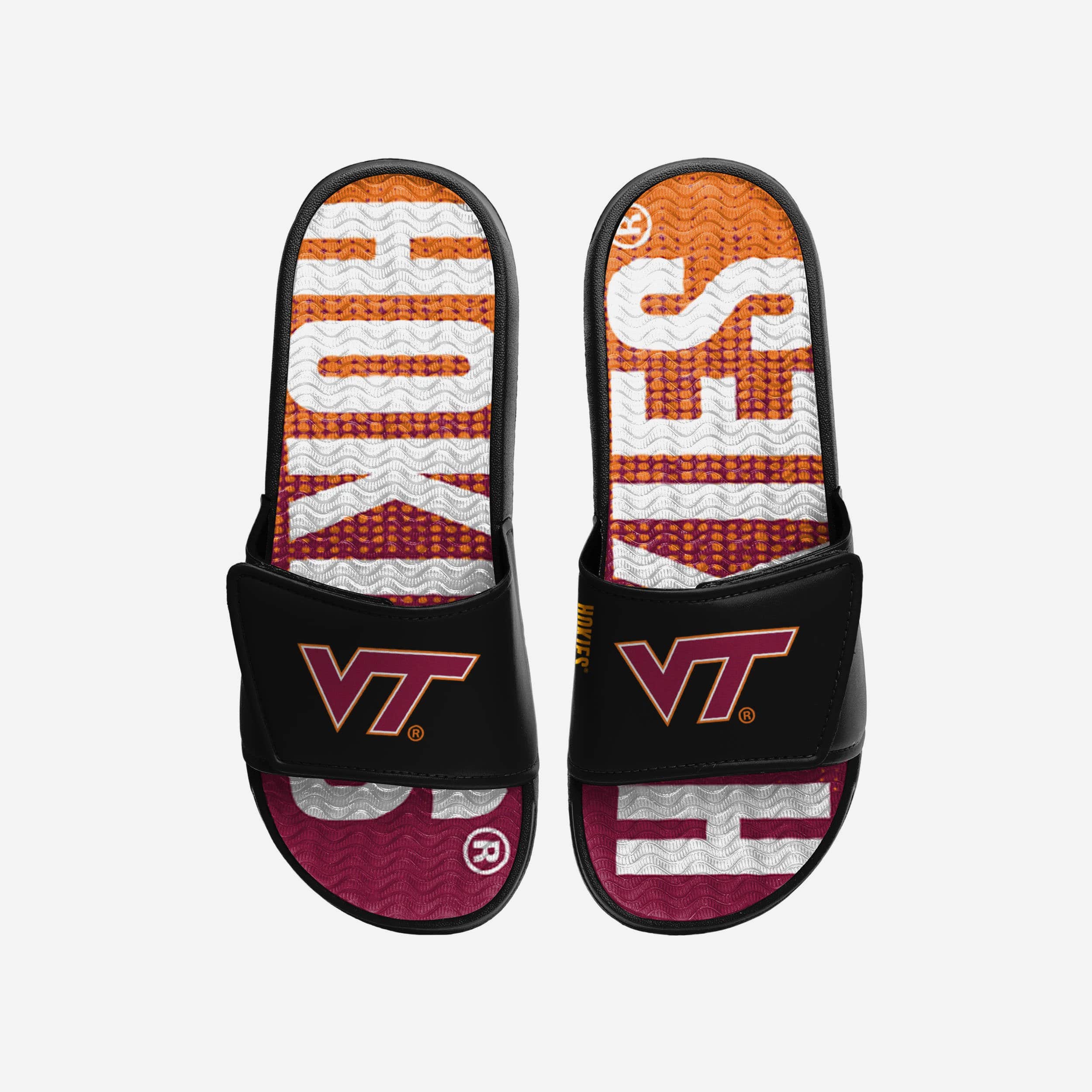 Virginia Tech Hokies Gradient Wordmark Gel Slide FOCO