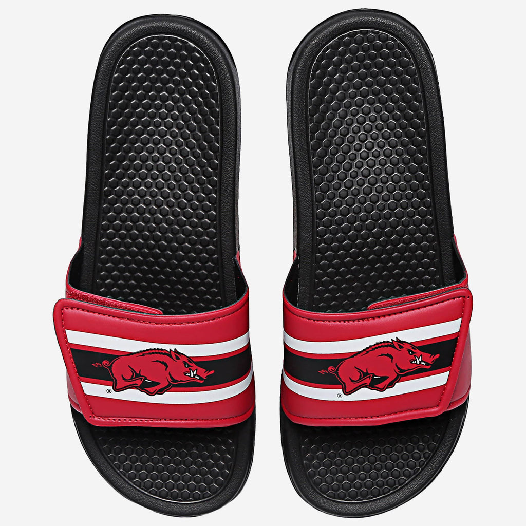 Arkansas Razorbacks Stripe Legacy Sport Slide FOCO