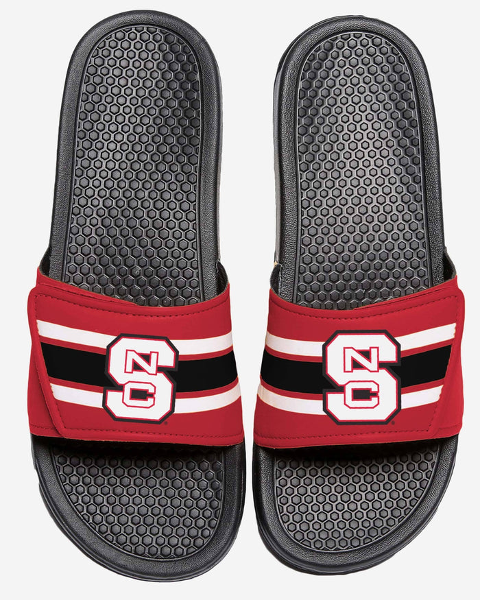 NC State Wolfpack Stripe Legacy Sport Slide FOCO S - FOCO.com