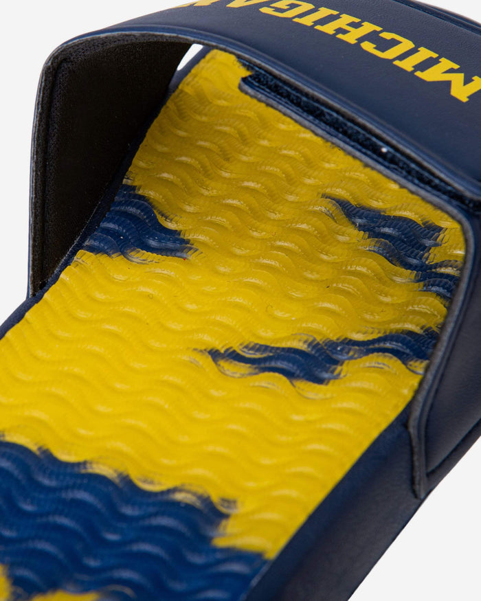 Michigan Wolverines Wordmark Gel Slide FOCO - FOCO.com