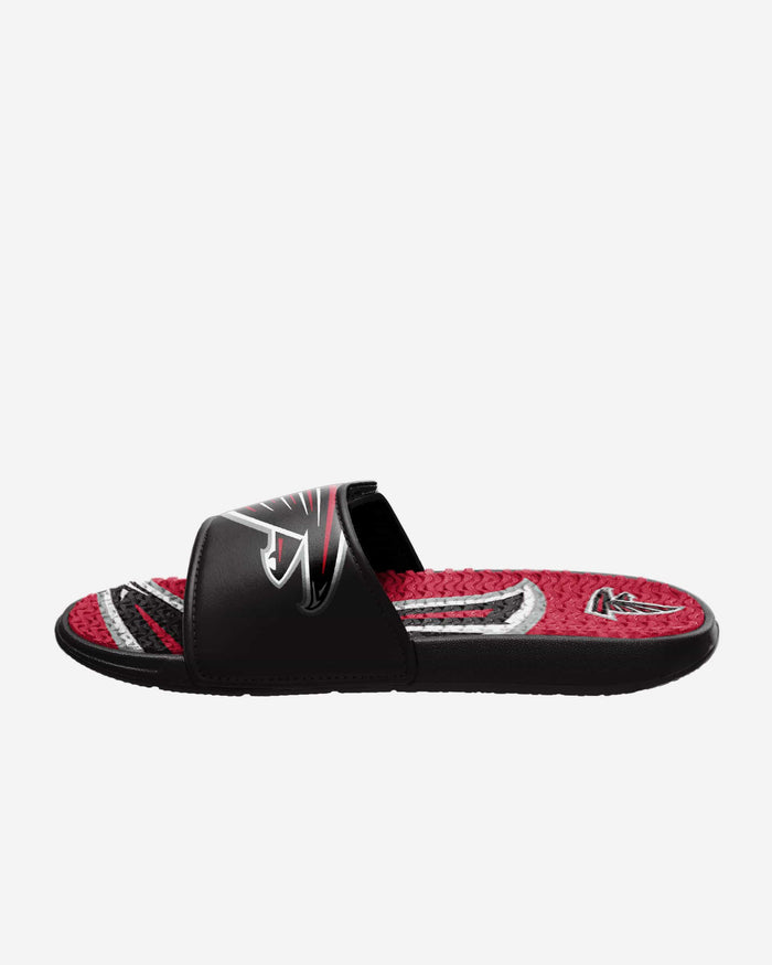 Atlanta Falcons Colorblock Big Logo Gel Slide FOCO - FOCO.com