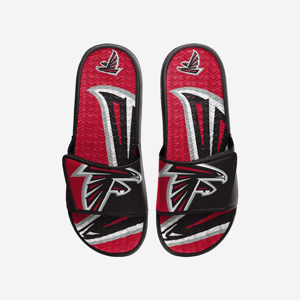 Atlanta Falcons Colorblock Big Logo Gel Slide FOCO S - FOCO.com