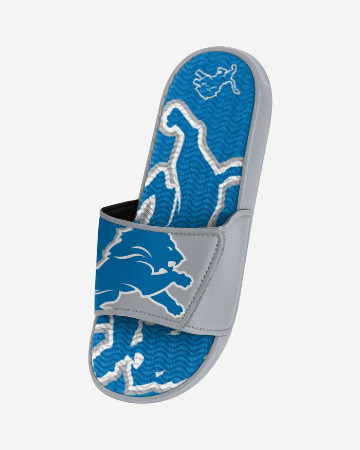 Detroit Lions Colorblock Big Logo Gel Slide FOCO