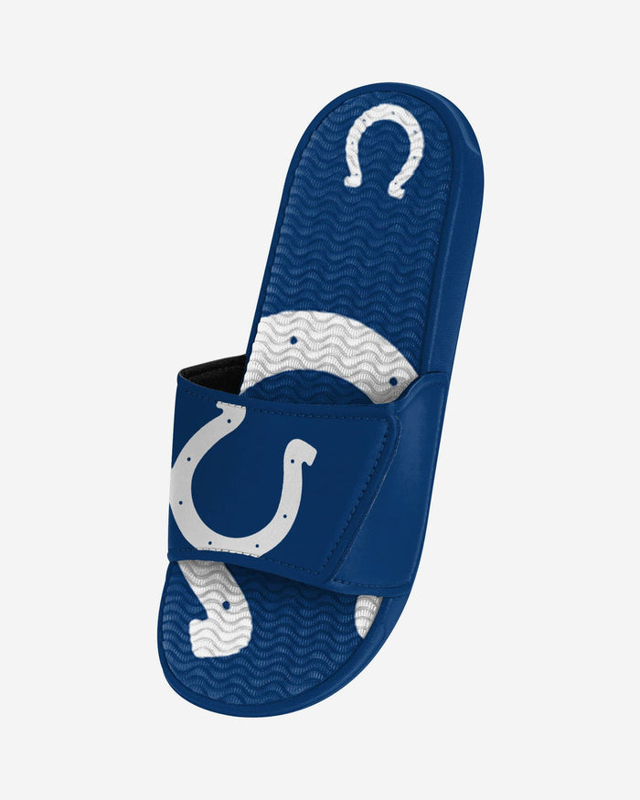 Indianapolis Colts Colorblock Big Logo Gel Slide FOCO - FOCO.com