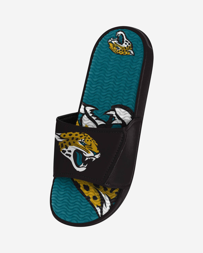 Jacksonville Jaguars Colorblock Big Logo Gel Slide FOCO - FOCO.com