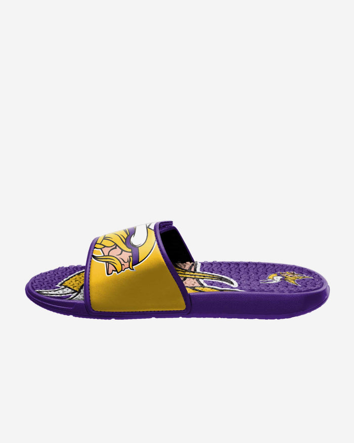 Minnesota Vikings Colorblock Big Logo Gel Slide FOCO - FOCO.com