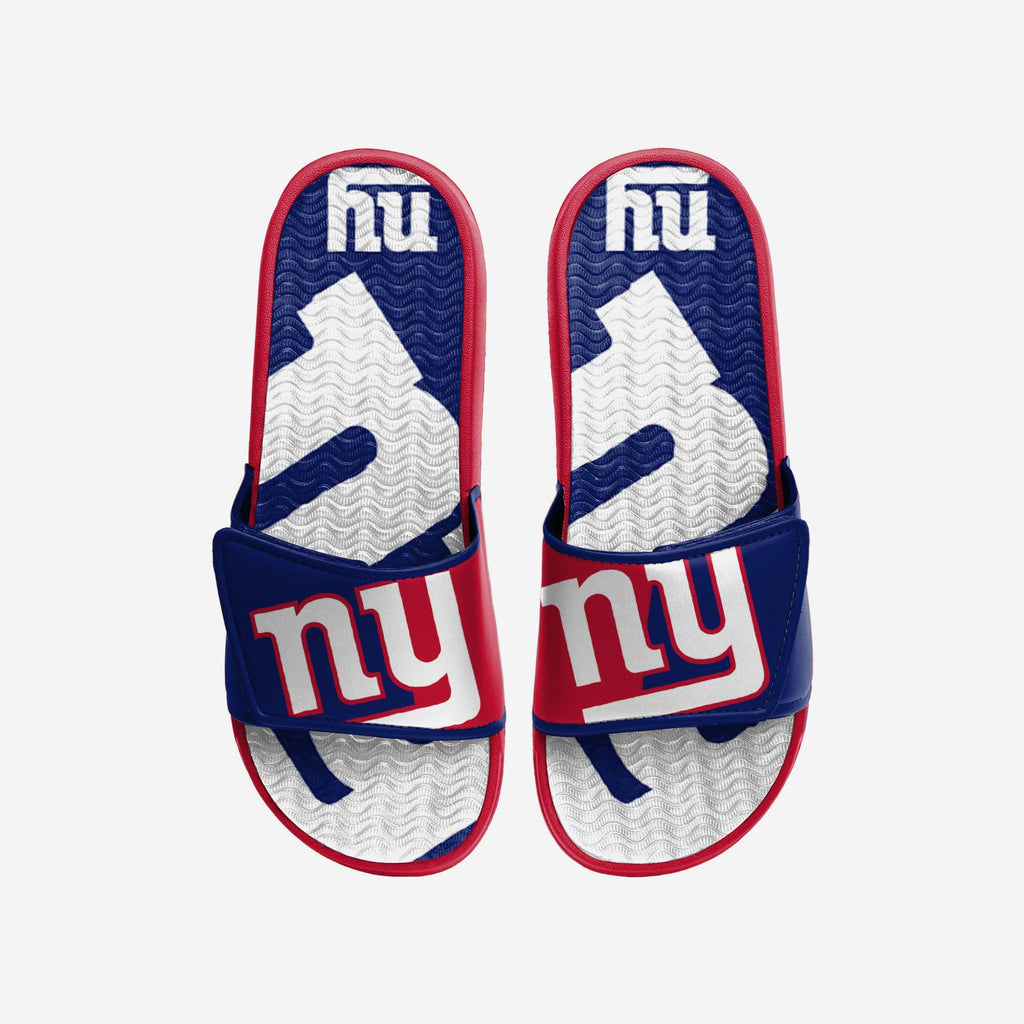 New York Giants Colorblock Big Logo Gel Slide FOCO S - FOCO.com