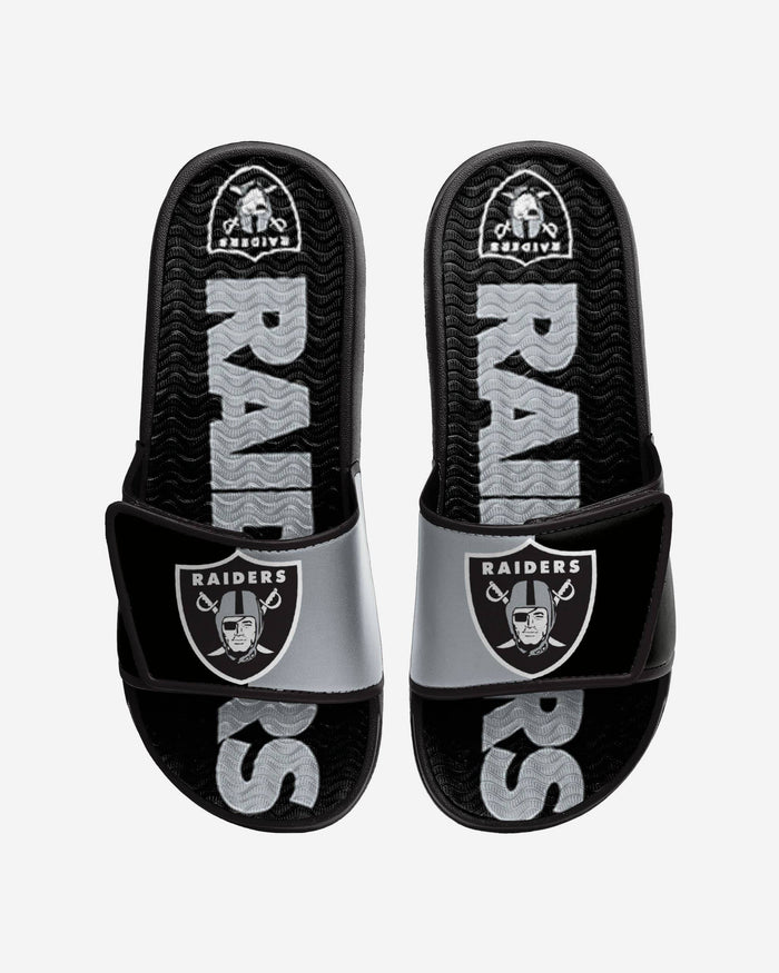 Las Vegas Raiders Colorblock Big Logo Gel Slide FOCO S - FOCO.com