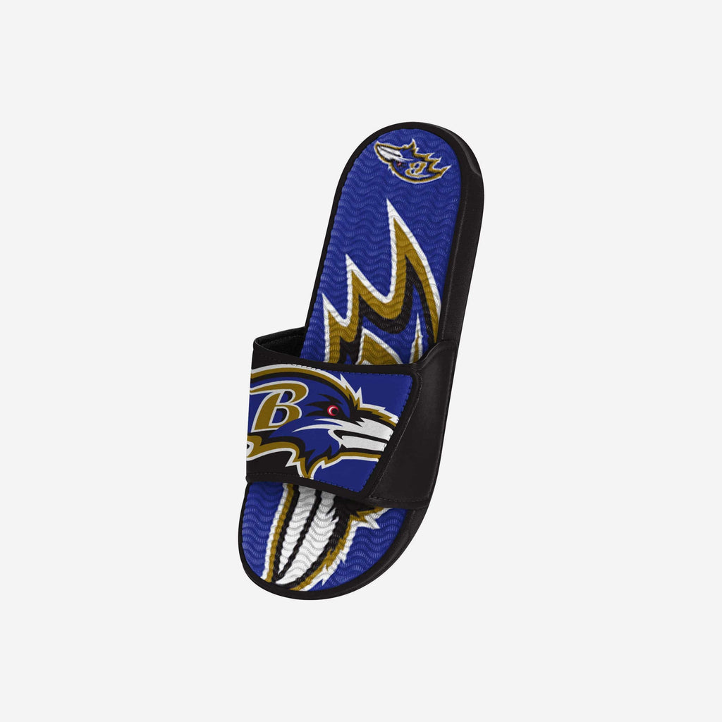 Baltimore Ravens Youth Colorblock Big Logo Gel Slide FOCO