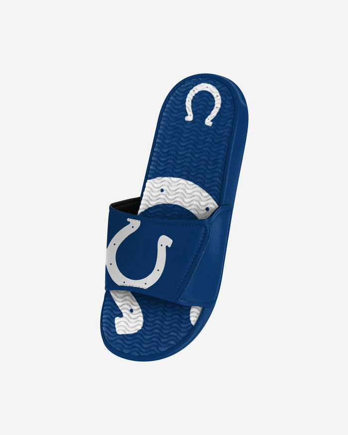 Indianapolis Colts Youth Colorblock Big Logo Gel Slide FOCO - FOCO.com