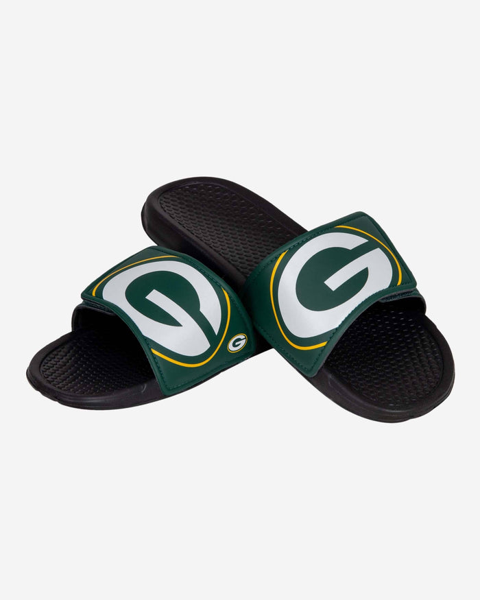Green Bay Packers Cropped Big Logo Slide FOCO - FOCO.com