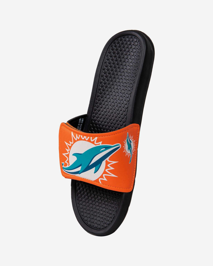 Miami Dolphins Cropped Big Logo Slide FOCO - FOCO.com