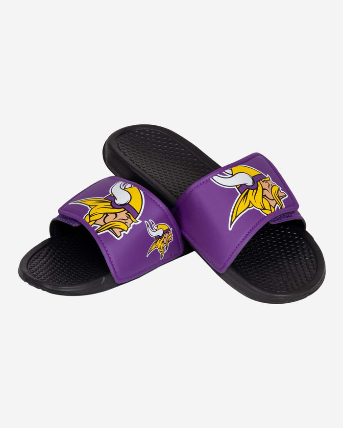 Minnesota Vikings Cropped Big Logo Slide FOCO - FOCO.com