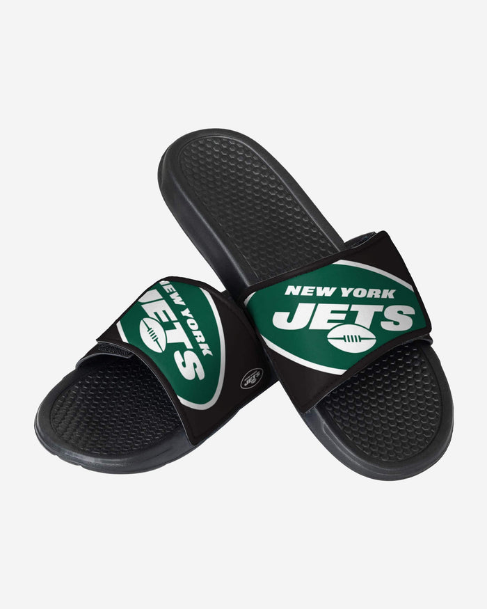 New York Jets Cropped Big Logo Slide FOCO - FOCO.com