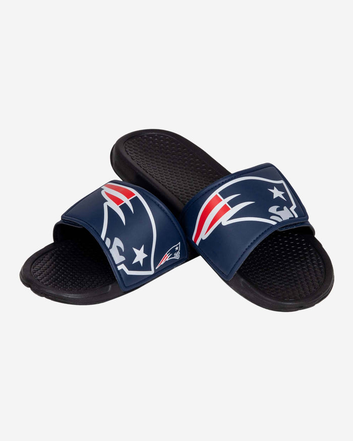 New England Patriots Cropped Big Logo Slide FOCO - FOCO.com