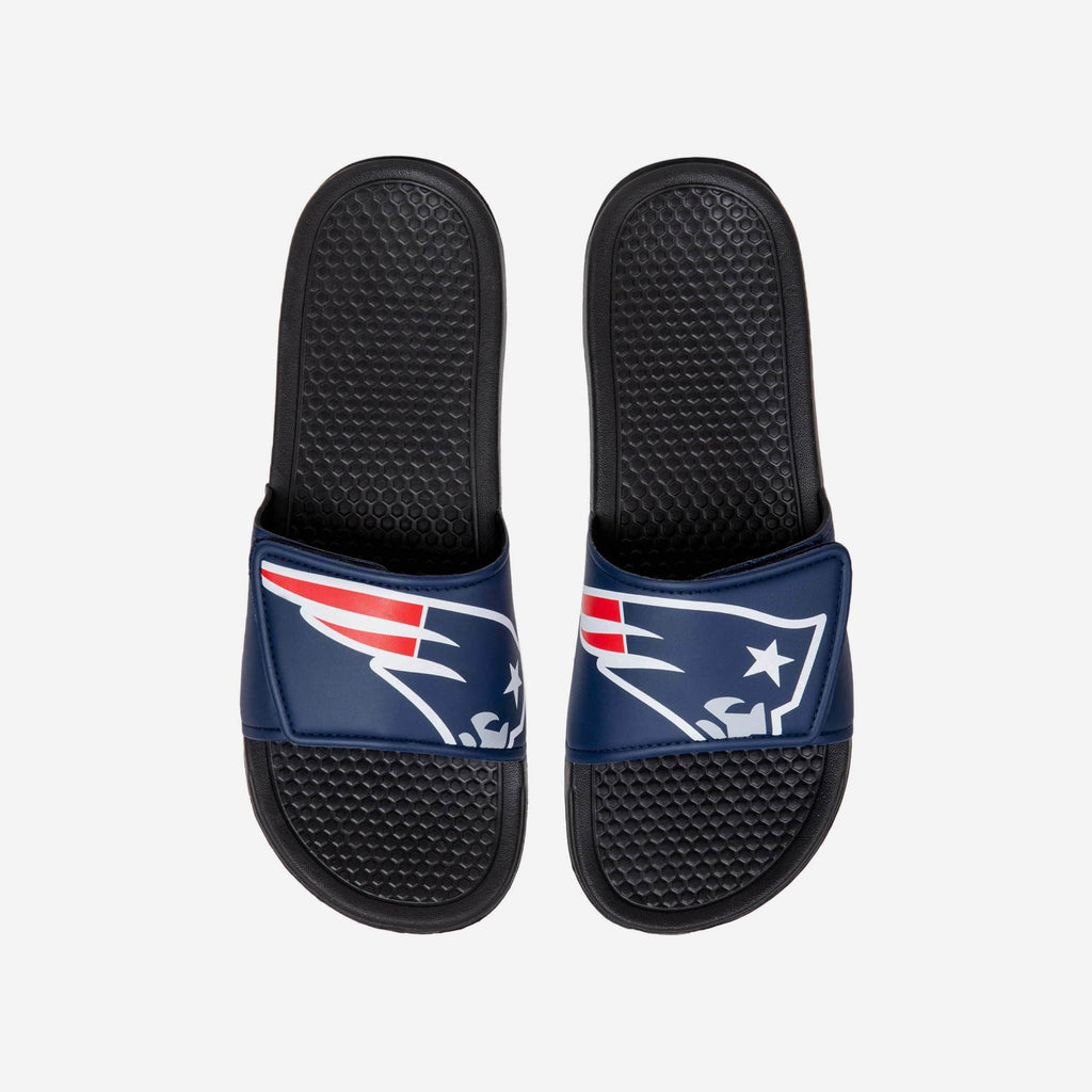 New England Patriots Cropped Big Logo Slide FOCO S - FOCO.com