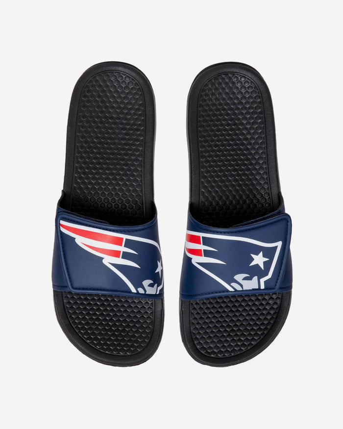 New England Patriots Cropped Big Logo Slide FOCO S - FOCO.com