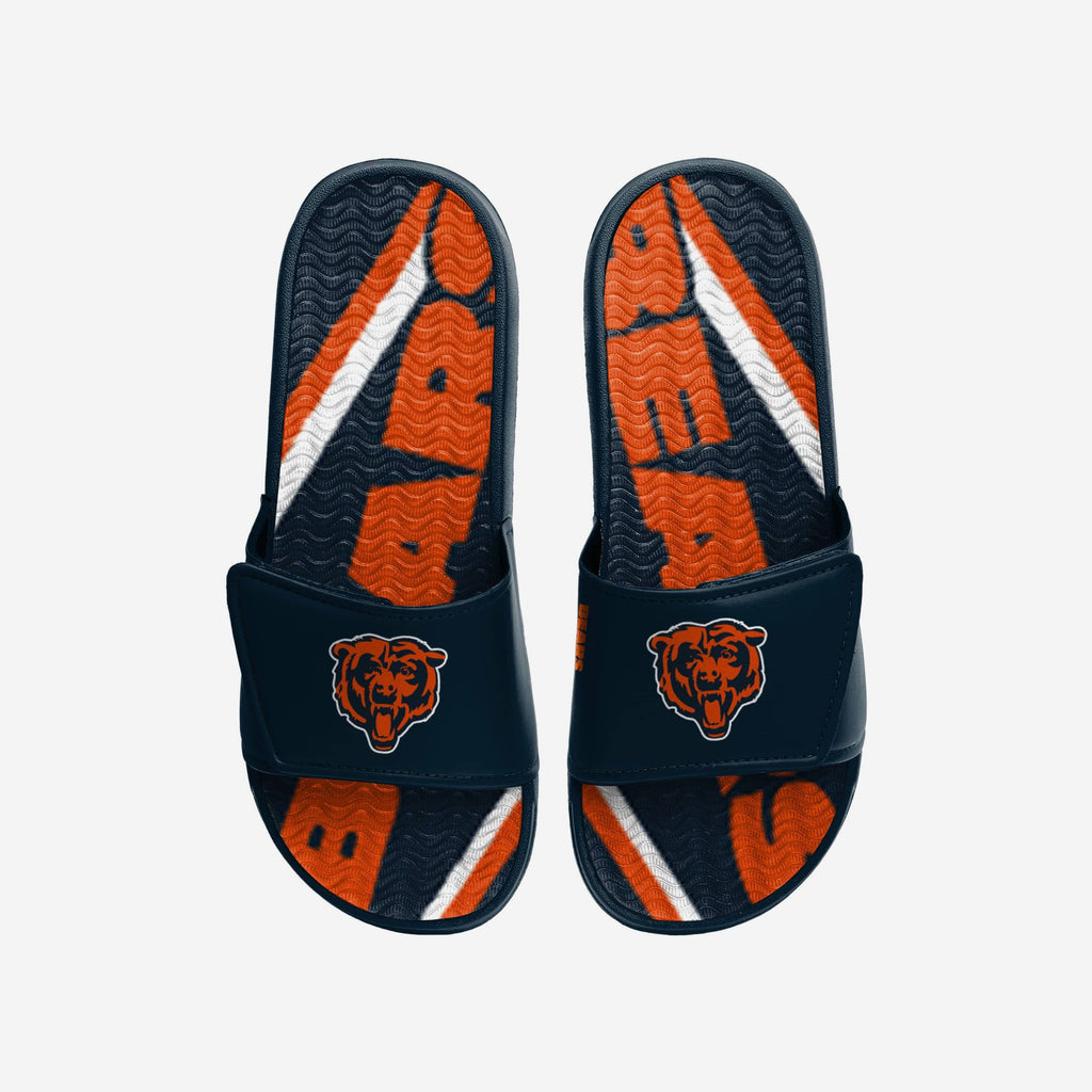 Chicago Bears Bold Wordmark Gel Slide FOCO S - FOCO.com