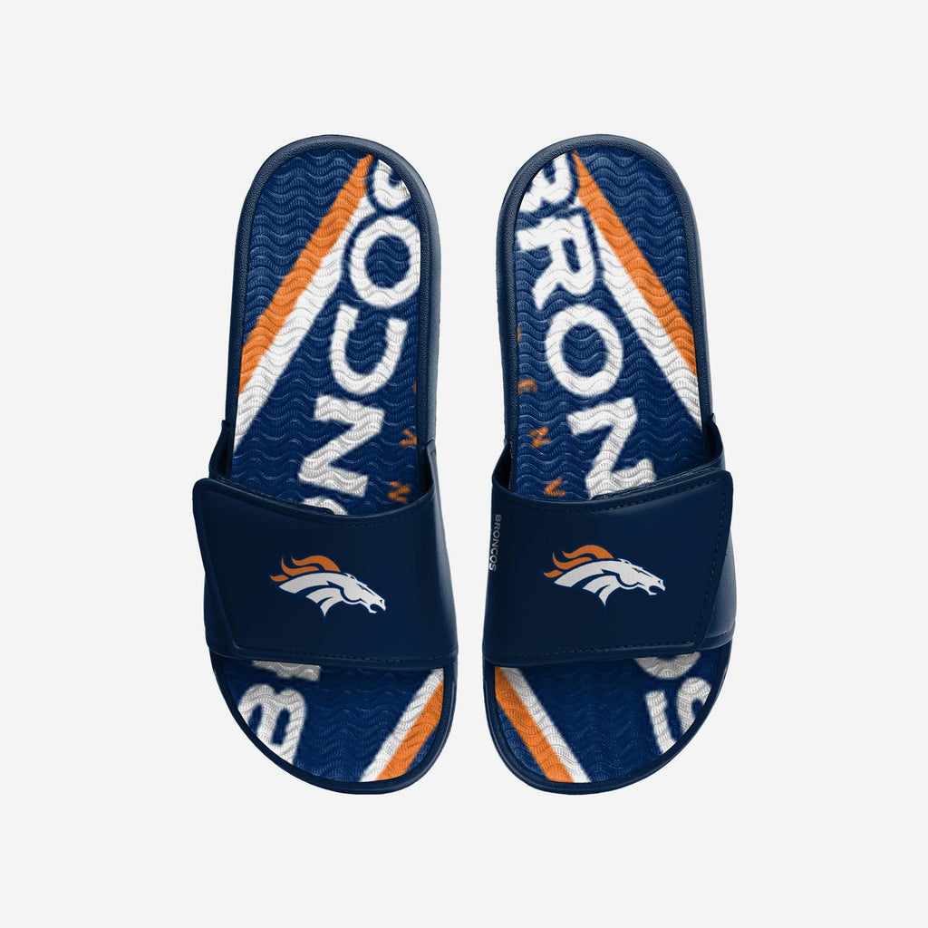 Denver Broncos Bold Wordmark Gel Slide FOCO S - FOCO.com