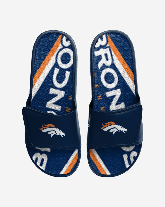 Denver Broncos Bold Wordmark Gel Slide FOCO S - FOCO.com
