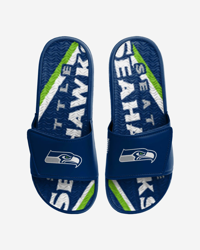 Seattle Seahawks Bold Wordmark Gel Slide FOCO S - FOCO.com