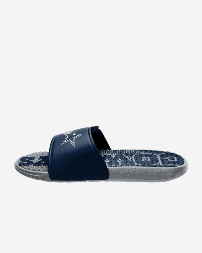 Dallas Cowboys Gradient Wordmark Gel Slide FOCO - FOCO.com