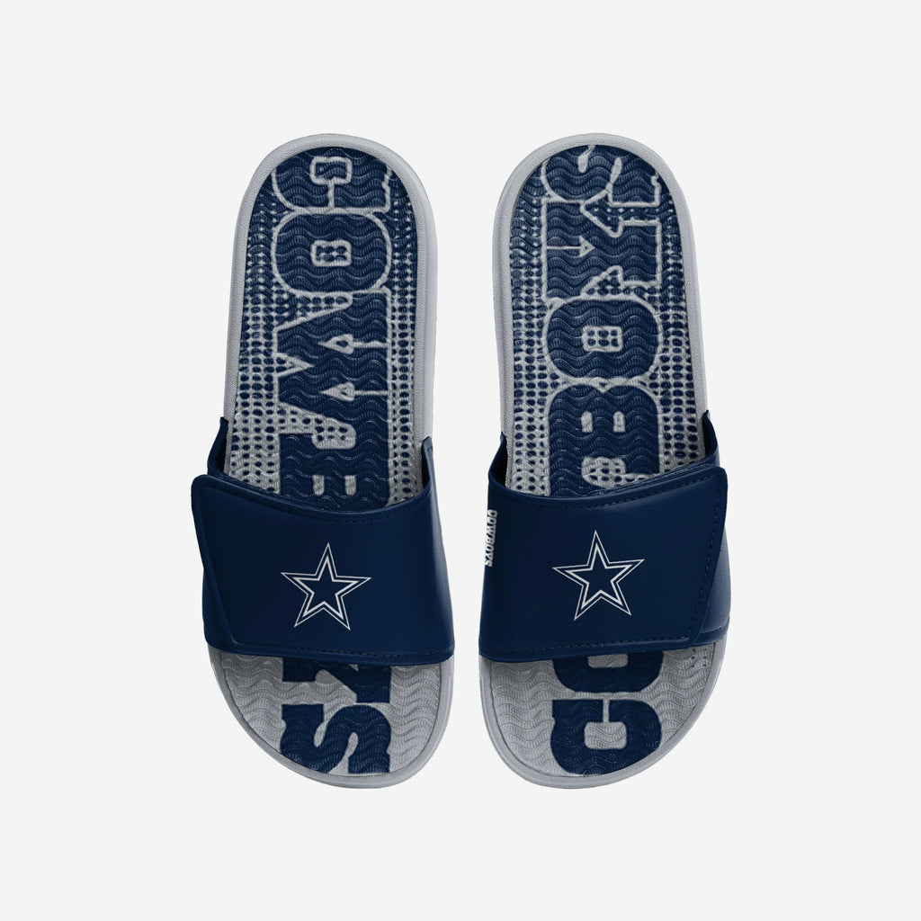 Dallas Cowboys Gradient Wordmark Gel Slide FOCO S - FOCO.com