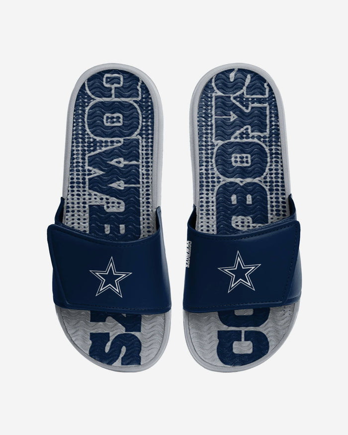 Dallas Cowboys Gradient Wordmark Gel Slide FOCO S - FOCO.com