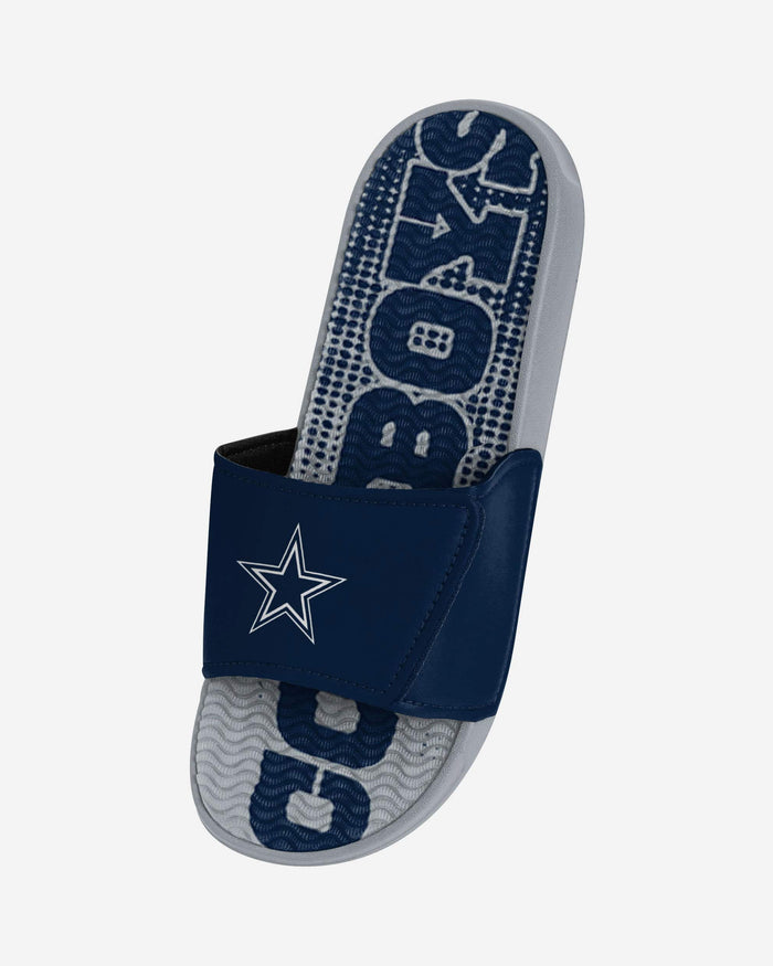 Dallas Cowboys Gradient Wordmark Gel Slide FOCO - FOCO.com