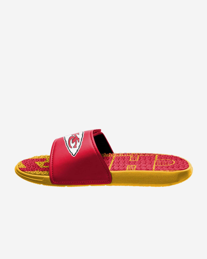 Kansas City Chiefs Gradient Wordmark Gel Slide FOCO - FOCO.com