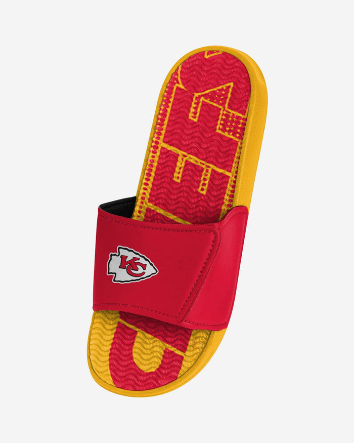 Kansas City Chiefs Gradient Wordmark Gel Slide FOCO - FOCO.com