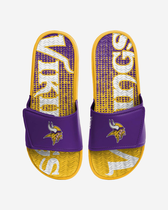 Minnesota Vikings Gradient Wordmark Gel Slide FOCO S - FOCO.com