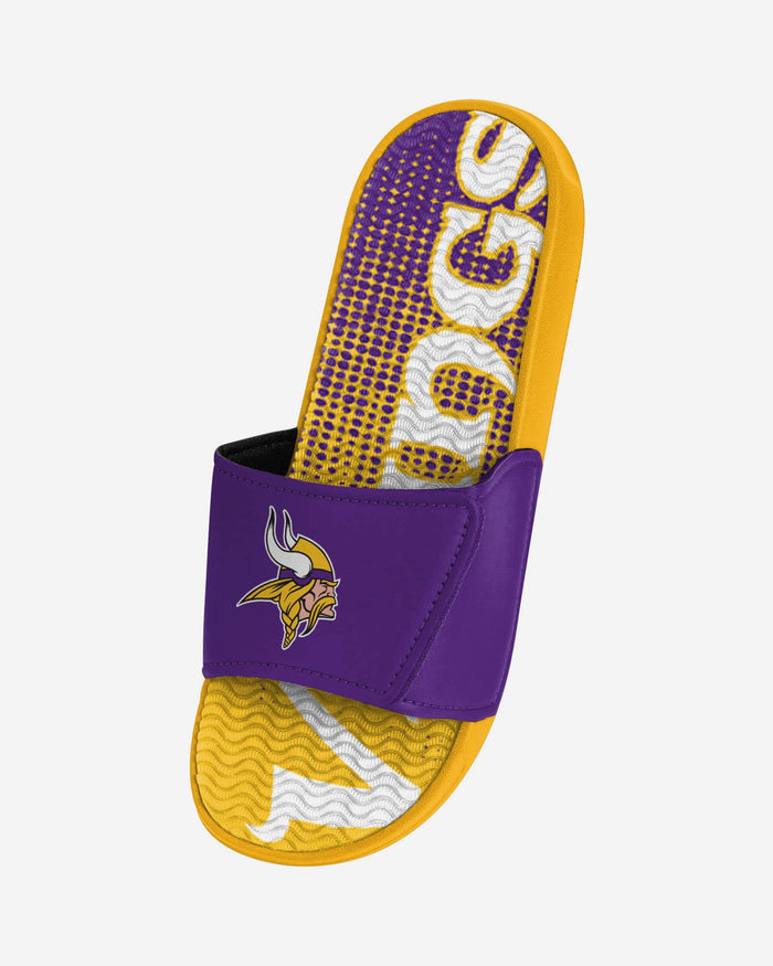 Minnesota Vikings Gradient Wordmark Gel Slide FOCO - FOCO.com
