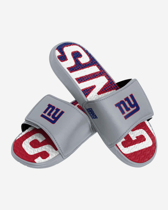 New York Giants Gradient Wordmark Gel Slide FOCO - FOCO.com