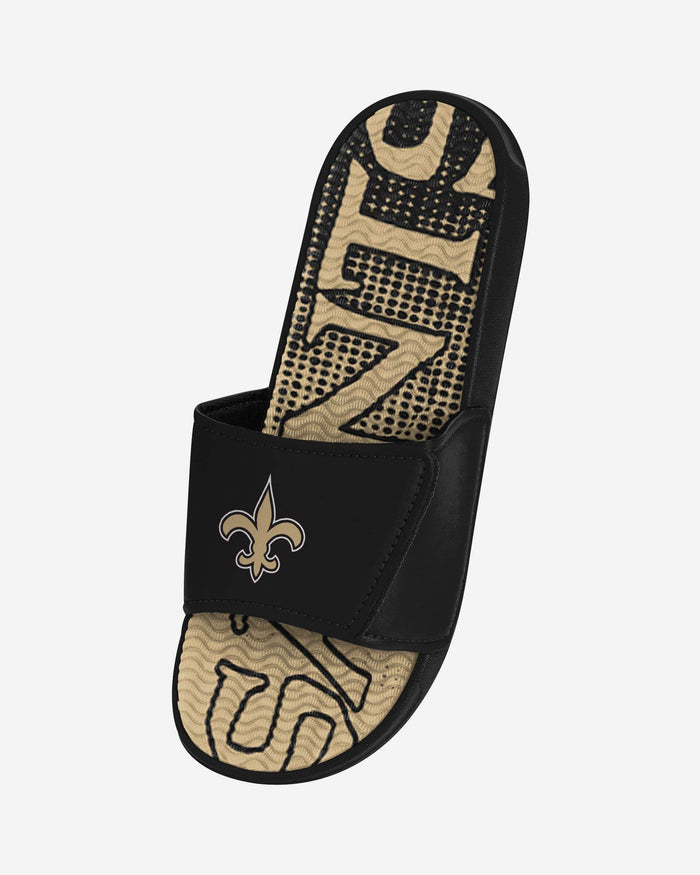 New Orleans Saints Gradient Wordmark Gel Slide FOCO - FOCO.com
