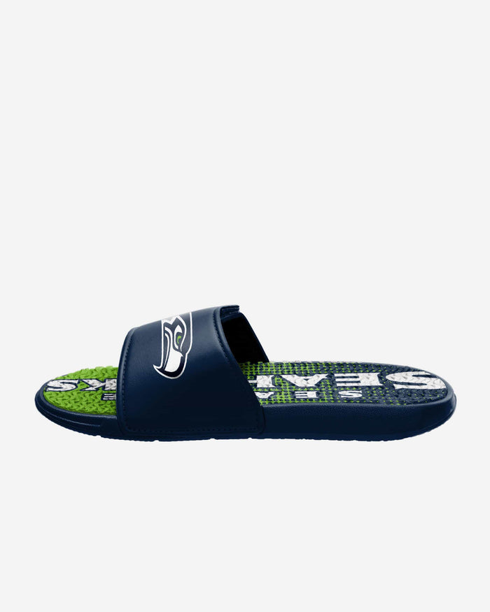 Seattle Seahawks Gradient Wordmark Gel Slide FOCO - FOCO.com