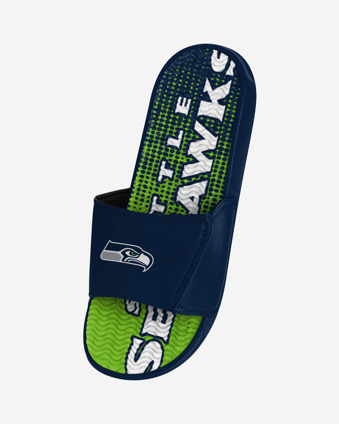 Seattle Seahawks Gradient Wordmark Gel Slide FOCO - FOCO.com