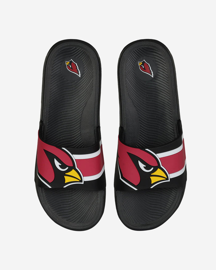 Arizona Cardinals Striped Big Logo Raised Slide FOCO S - FOCO.com