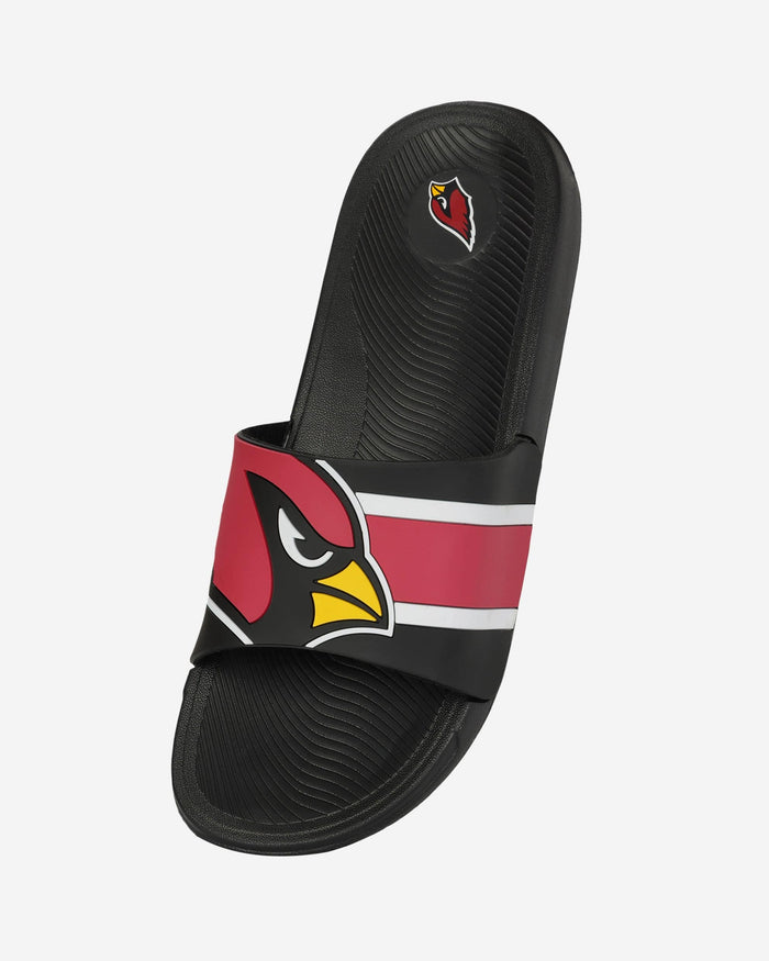 Arizona Cardinals Striped Big Logo Raised Slide FOCO - FOCO.com
