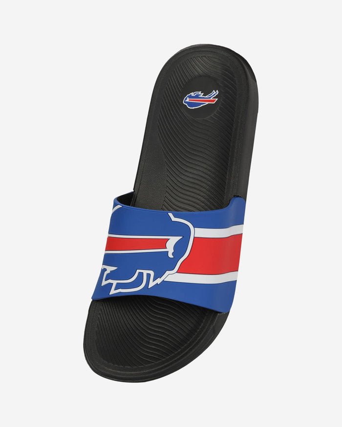 Buffalo Bills Striped Big Logo Raised Slide FOCO - FOCO.com