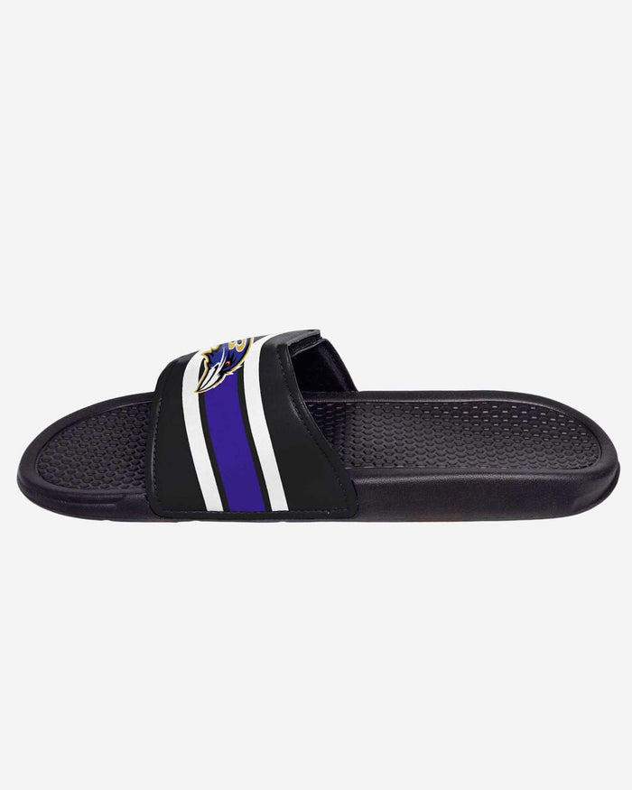 Baltimore Ravens Stripe Legacy Sport Slide FOCO - FOCO.com