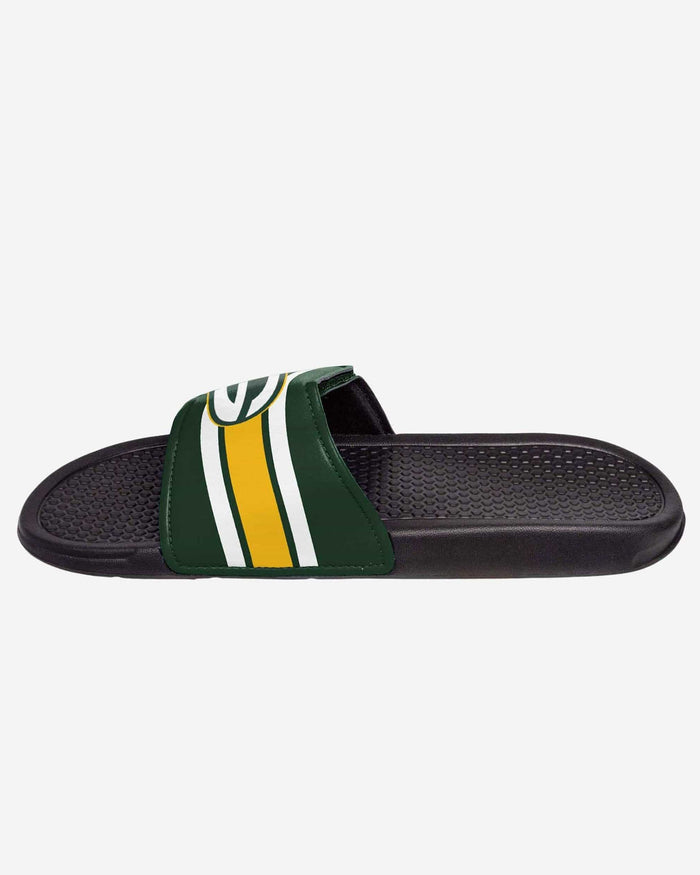 Green Bay Packers Stripe Legacy Sport Slide FOCO - FOCO.com