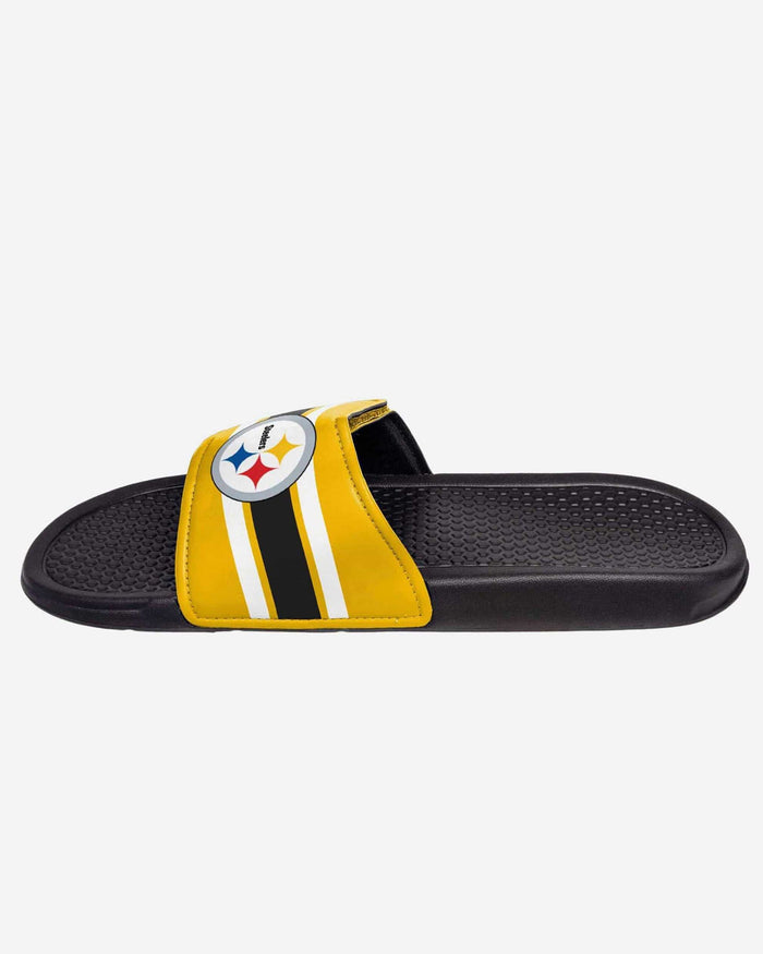 Pittsburgh Steelers Stripe Legacy Sport Slide FOCO - FOCO.com