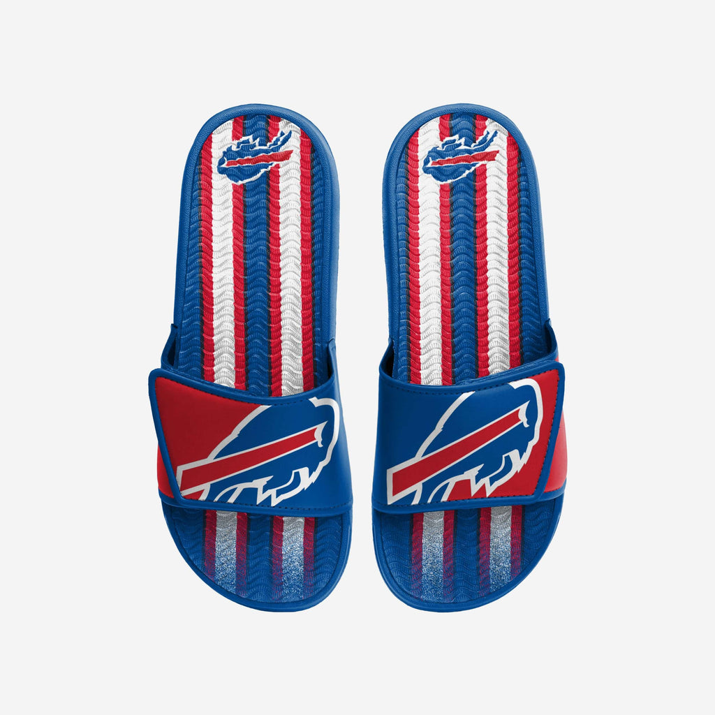 Buffalo Bills Team Stripe Gel Slide FOCO S - FOCO.com