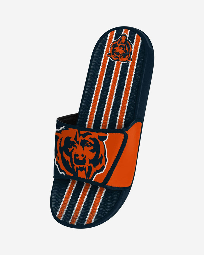 Chicago Bears Team Stripe Gel Slide FOCO - FOCO.com