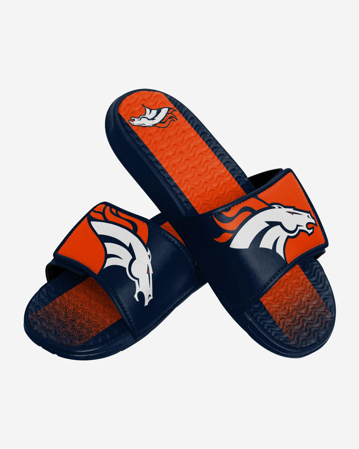 Denver Broncos Team Stripe Gel Slide FOCO - FOCO.com