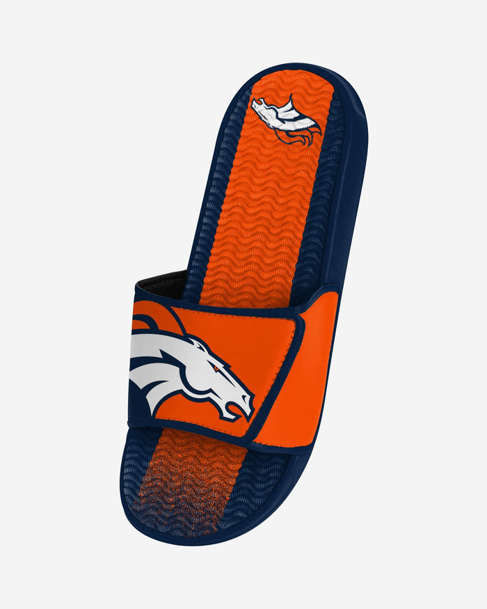 Denver Broncos Team Stripe Gel Slide FOCO - FOCO.com